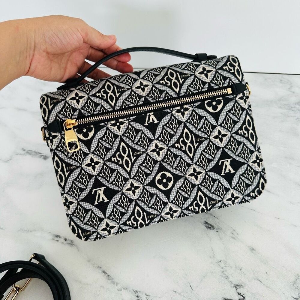 Louis Vuitton Black and White Monogram Crossbody Bag - Picture 7 of 14